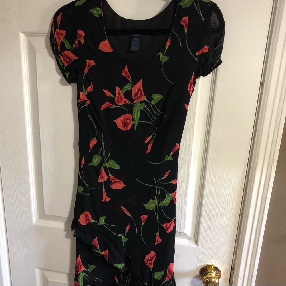 Eva Blue petite dress - Picture 2 of 6